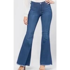 Judy Blue Memphis Hi Waist Super Flare Jeans sz 5/27